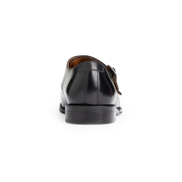 Alfeo Double Monk Strap Black Bruno Magli