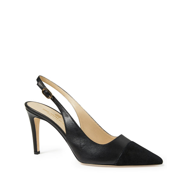 ALINA SLINGBACK PUMP BLACK SUEDE Bruno Magli