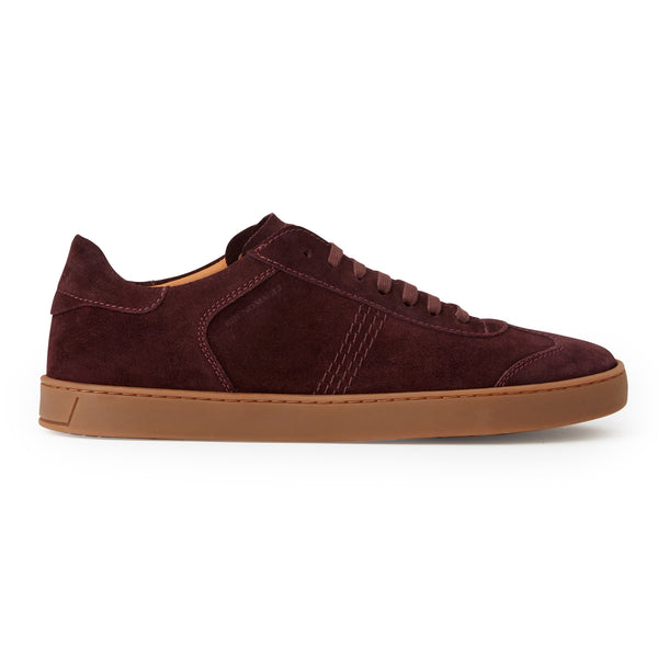 Bono Suede Lace up Sneaker Bordeaux Bruno Magli