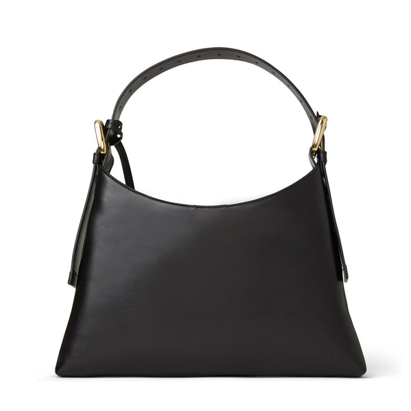 Cora Mini Hobo handbag Black nappa leather Bruno Magli