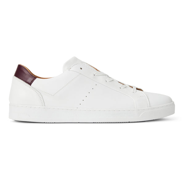 Dante Lace to Toe Leather Sneaker White Bruno Magli