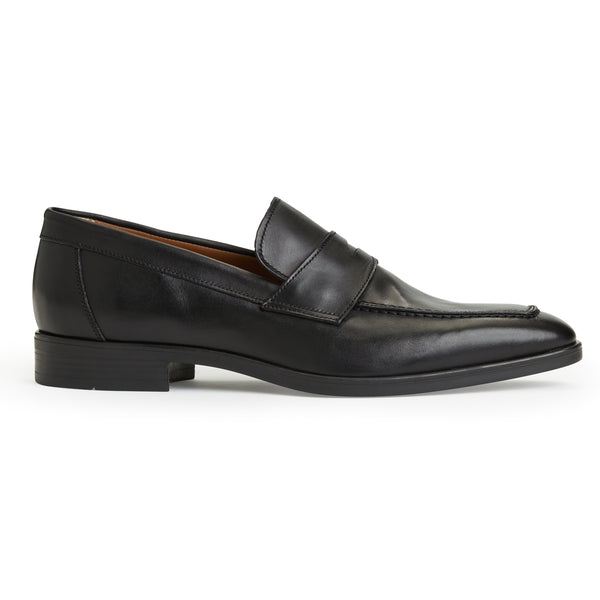 DURANTE Tapered Modern Penny Loafer BLACK Bruno Magli