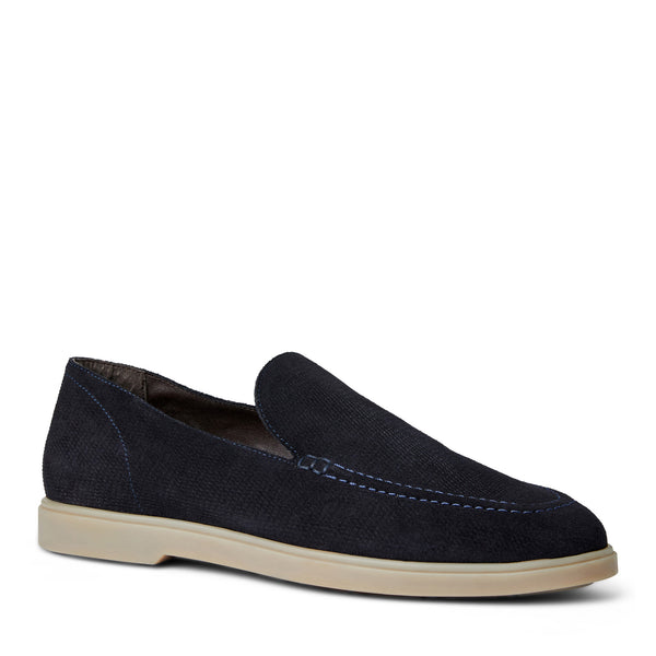 LUCIO Dress M Slip On NAVY SUEDE Bruno Magli