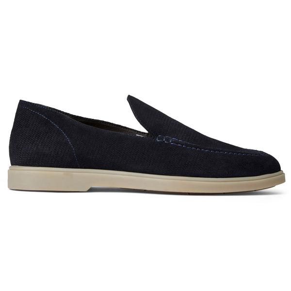 LUCIO Dress M Slip On NAVY SUEDE Bruno Magli