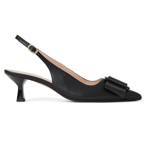 Morena Slingback Pump Black leather Bruno Magli