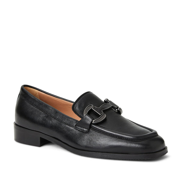 Natalie Square Toe Loafer Black leather Bruno Magli