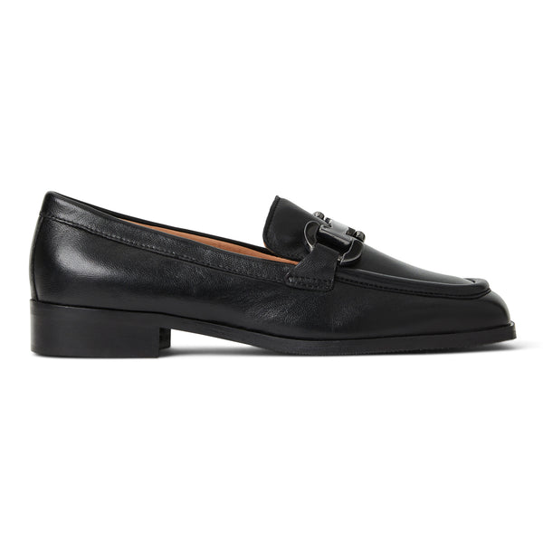 Natalie Square Toe Loafer Black leather Bruno Magli