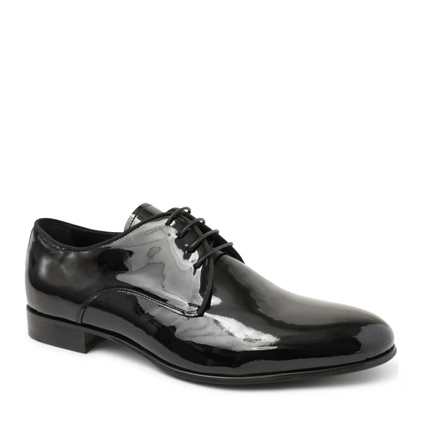 Niko Patent Leather Blucher Oxford - Black Patent – Bruno Magli