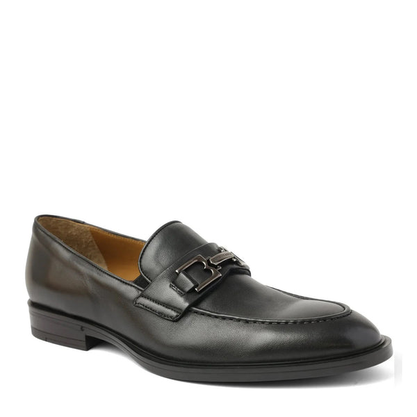 Riccardo Classic Luxe Leather Loafer Black Bruno Magli