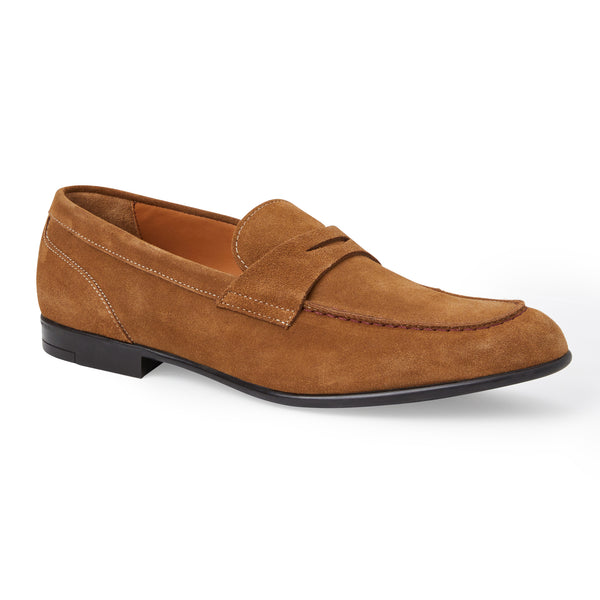 Silas Suede Loafer Cognac Bruno Magli