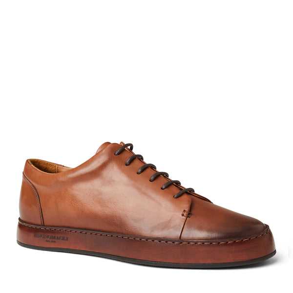 TRENTO leather court sneaker COGNAC Bruno Magli