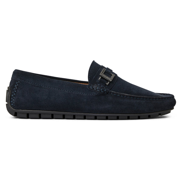 Xanto Casula Moccasin Navy Suede Bruno Magli