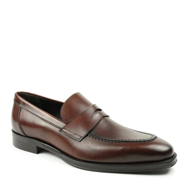 Nathan Penny Loafer Rust Bruno Magli