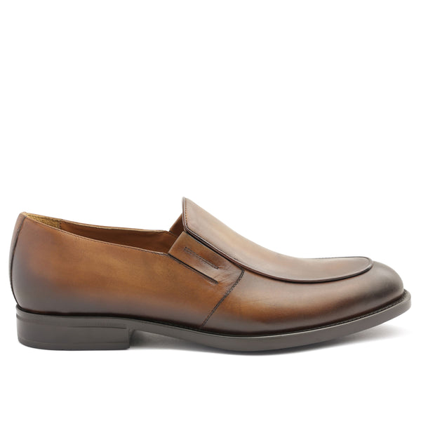 Barberino Leather Slip On Loafer Cognac Bruno Magli