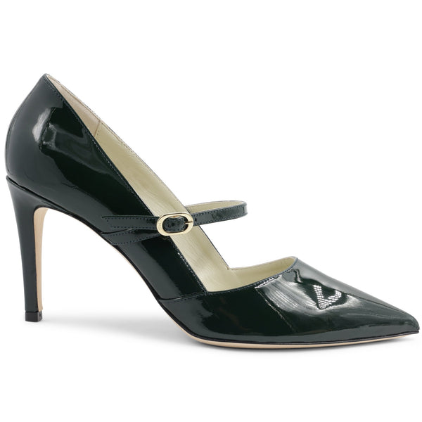 Gemma Mary Jane Leather Pump Emerald Patent Bruno Magli