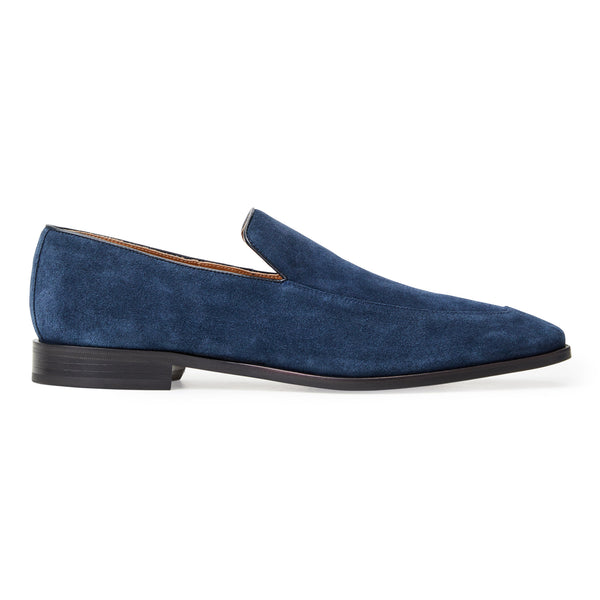 COLLEZIONE IVAN SLIP ON SUEDE LOAFER NAVY Bruno Magli