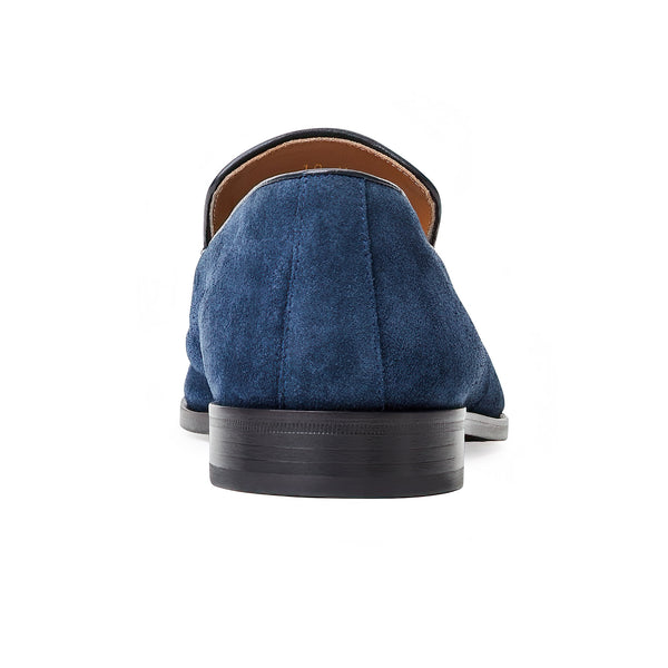 COLLEZIONE IVAN SLIP-ON SUEDE LOAFER-NAVY