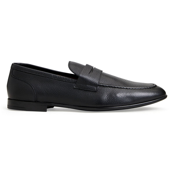 LASTRA SLIP ON LEATHER LOAFER BLACK Bruno Magli