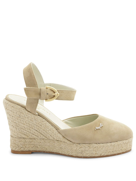 Tan suede espadrille online wedges