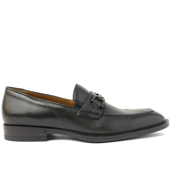 Riccardo Classic Luxe Leather Loafer Black Bruno Magli