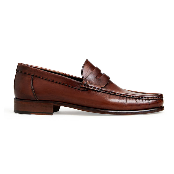 TONIO SLIP ON LEATHER LOAFER RUST Bruno Magli