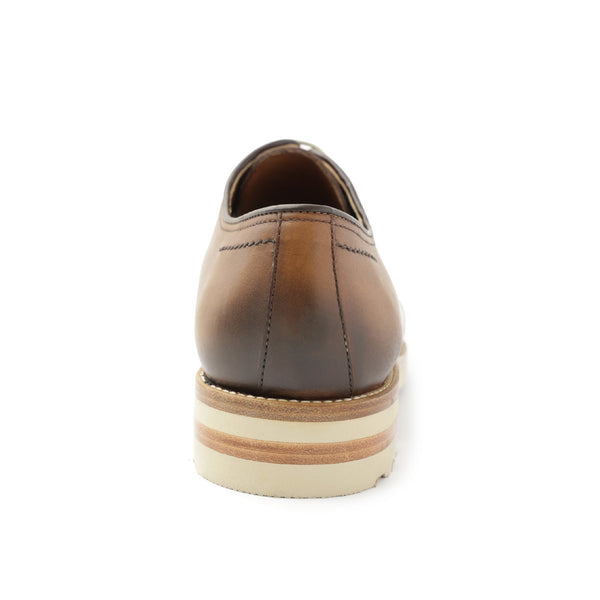 Viterbo Plain Toe Leather Derby Cognac Bruno Magli