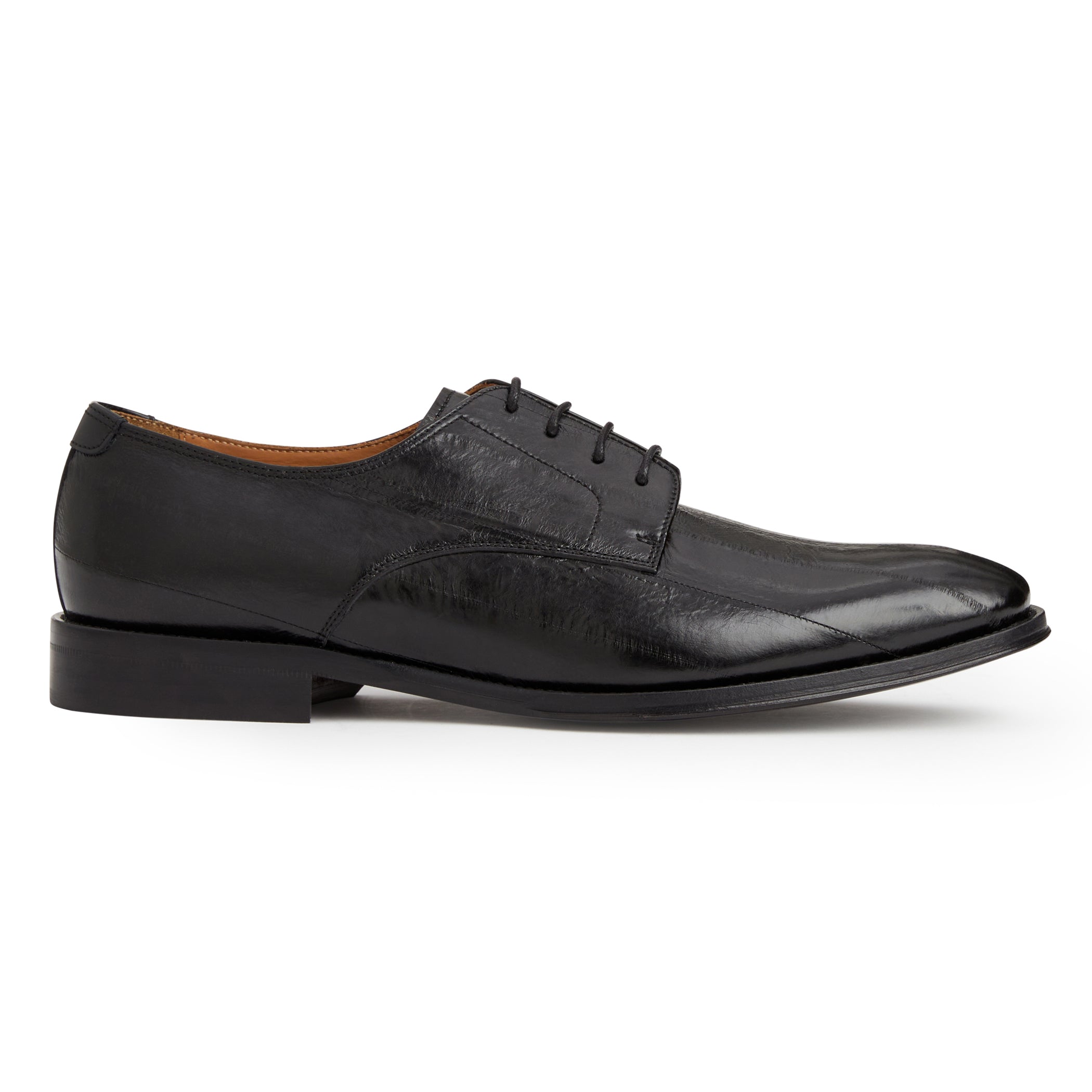 Asti Traditional Dress Derby-Black EEL – Bruno Magli