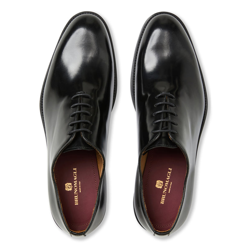 Claudio Balmoral Leather Oxford-Black