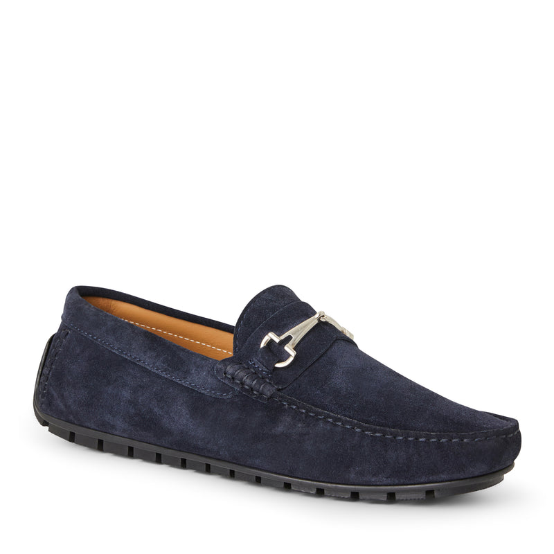 Darius driving Suede Moccasin-Navy