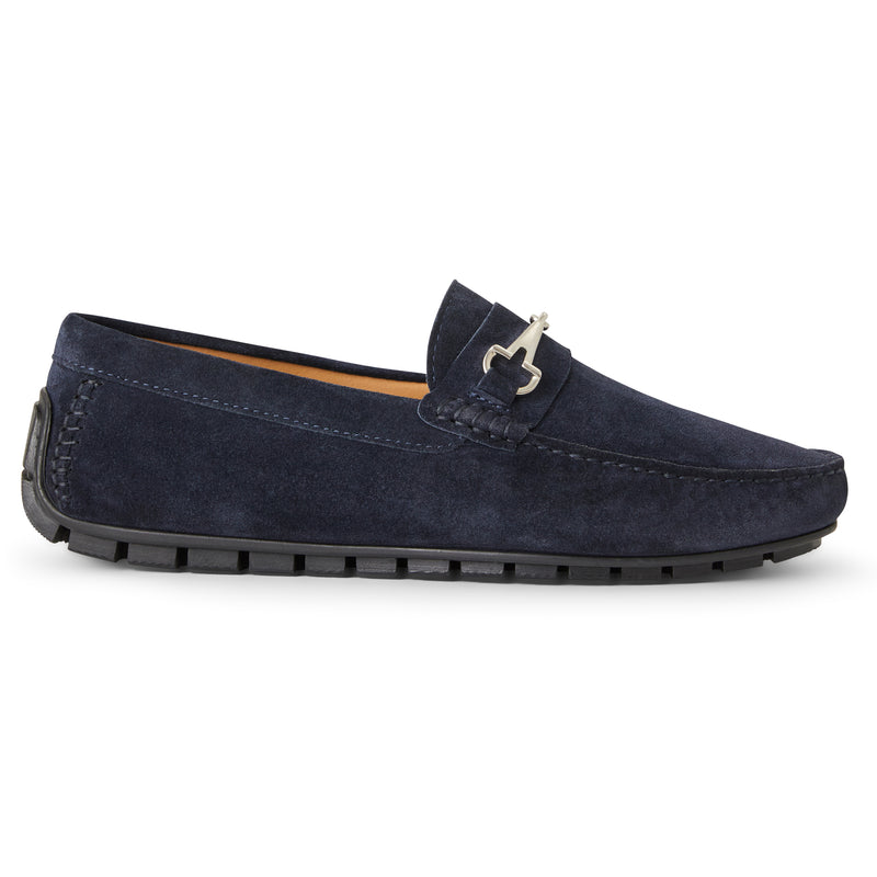 Darius driving Suede Moccasin-Navy