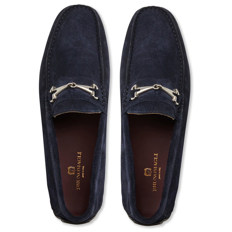 Darius driving Suede Moccasin-Navy