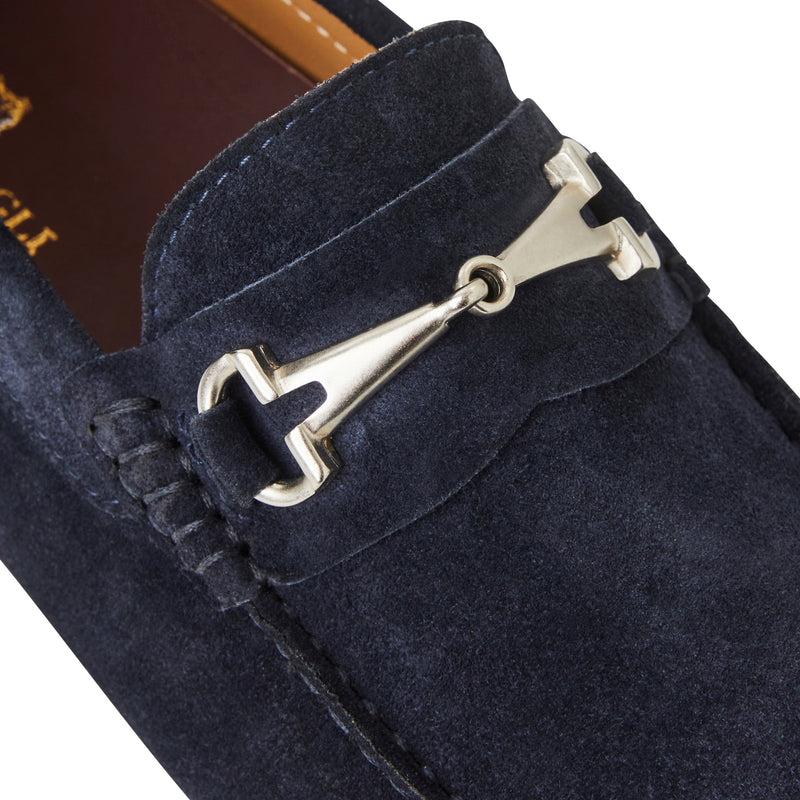 Darius driving Suede Moccasin-Navy