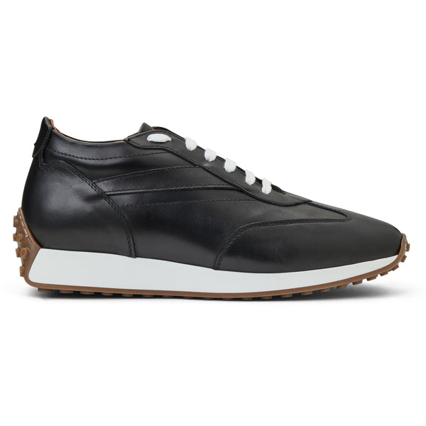 Duccio mid leather Jogger sneaker-Black