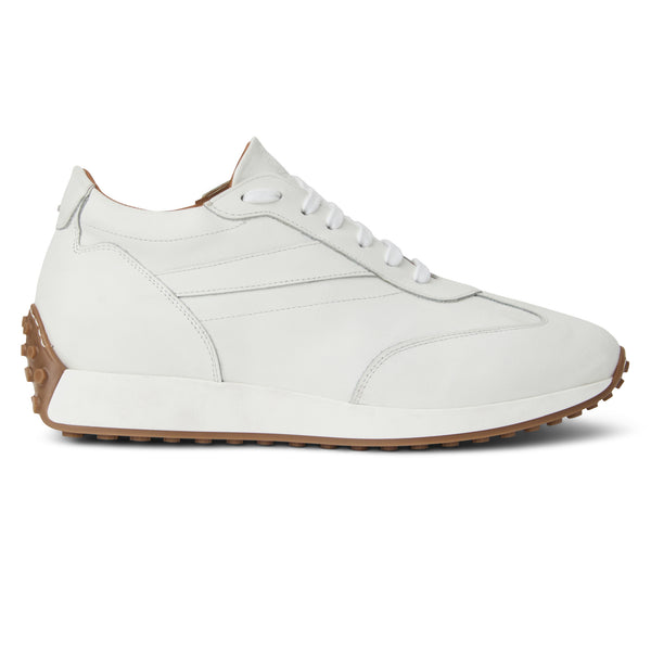 Duccio mid leather Jogger sneaker-White