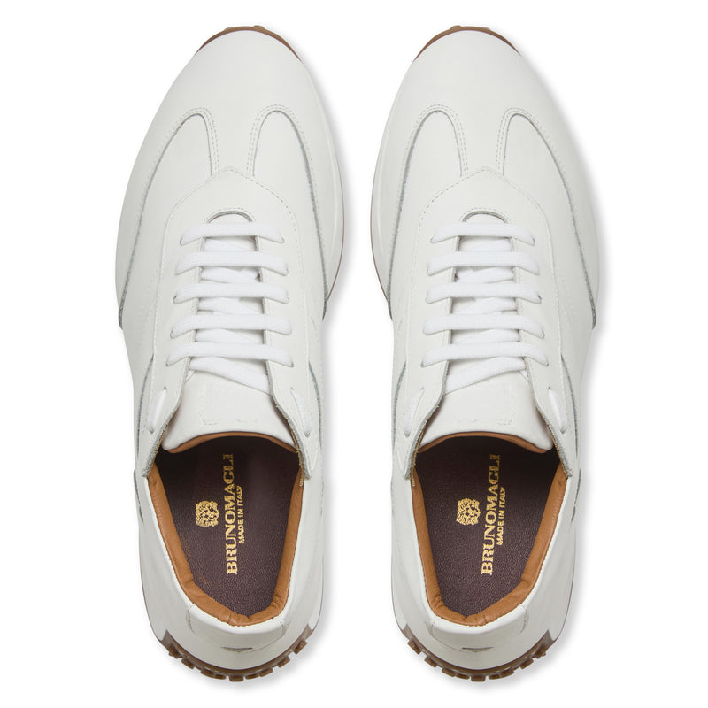 Duccio mid leather Jogger sneaker-White