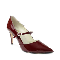 Gemma Mary-Jane Leather Pump - Bordeaux Patent