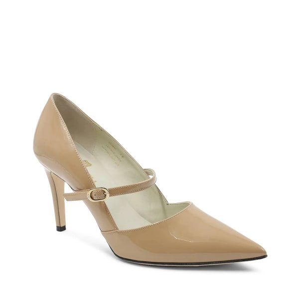 Gemma Mary-Jane Leather Pump - Honey Patent