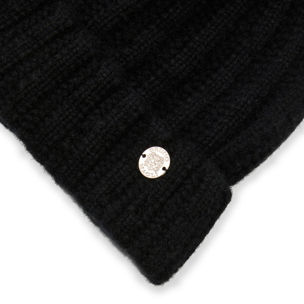 Women's LADDERSTITCH HAT W/ SHEARLING POM Black