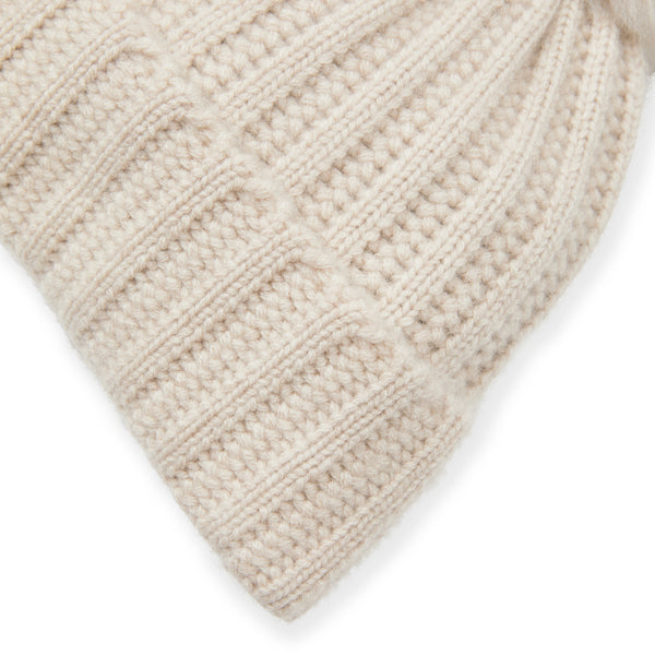 Women's LADDERSTITCH HAT W/ SHEARLING POM Oat