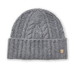 Women's CABLE CUFFED HAT Grey