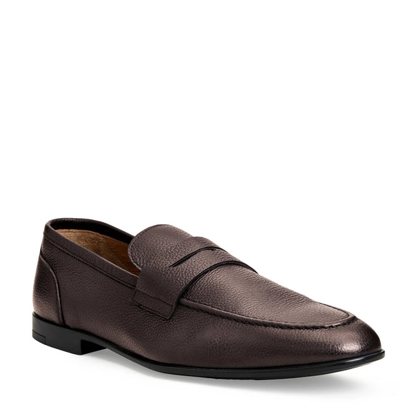 Lastra slip on Leather Loafer-Brown