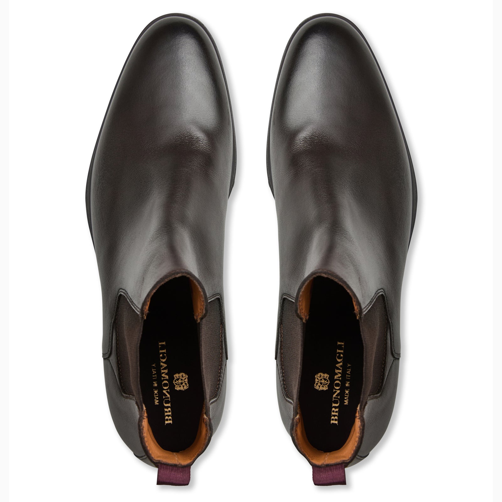 Bruno magli leather chelsea boots on sale