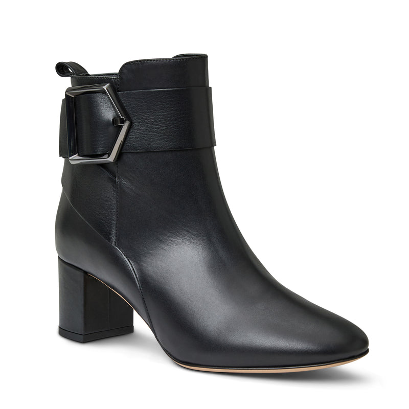 Mia Side Zip Boot Black