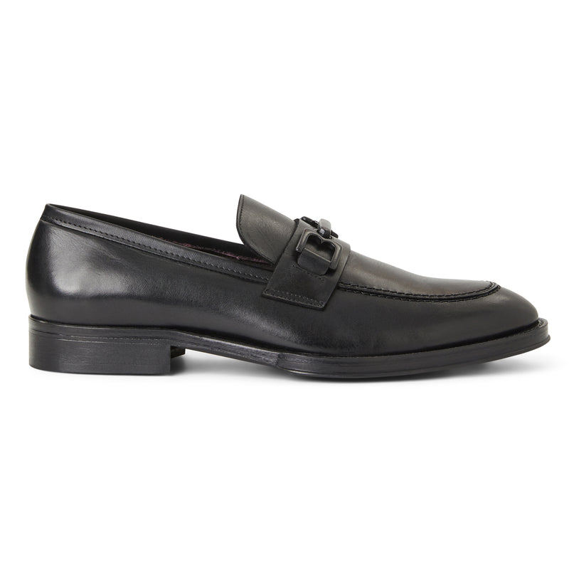 Corrado bit leather loafer-Black – Bruno Magli