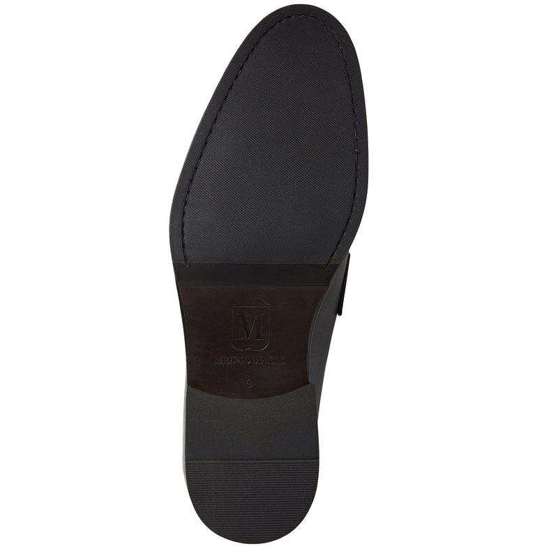 Corrado bit leather loafer-Black