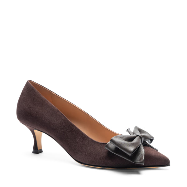 Nadia Pump Brown Suede