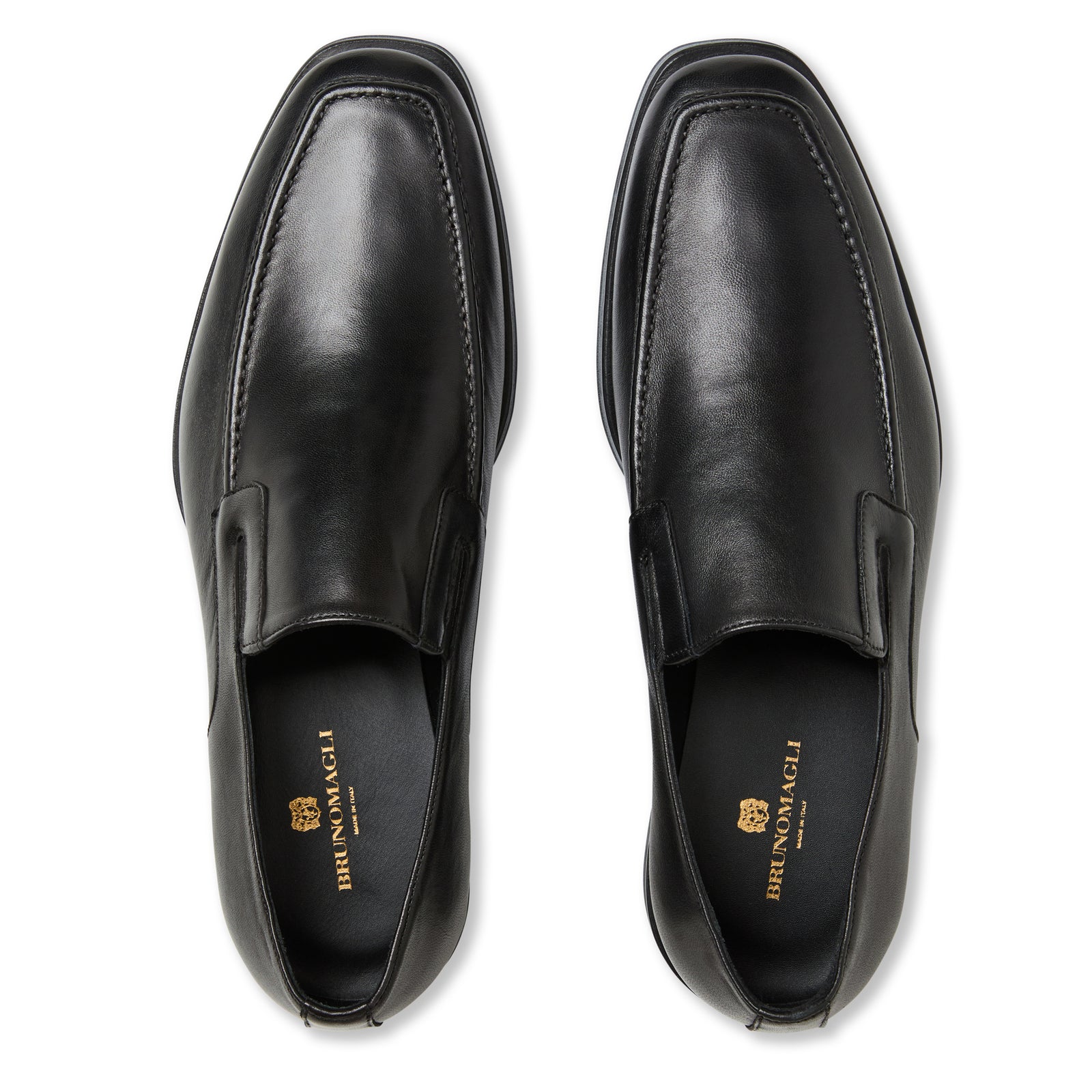 Bruno Magli Raisi Black Leather online Mens Loafer Shoes