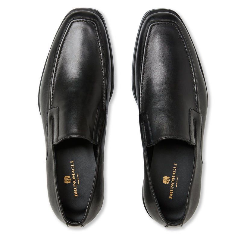 Raging Leather Slip-on - Black Leather