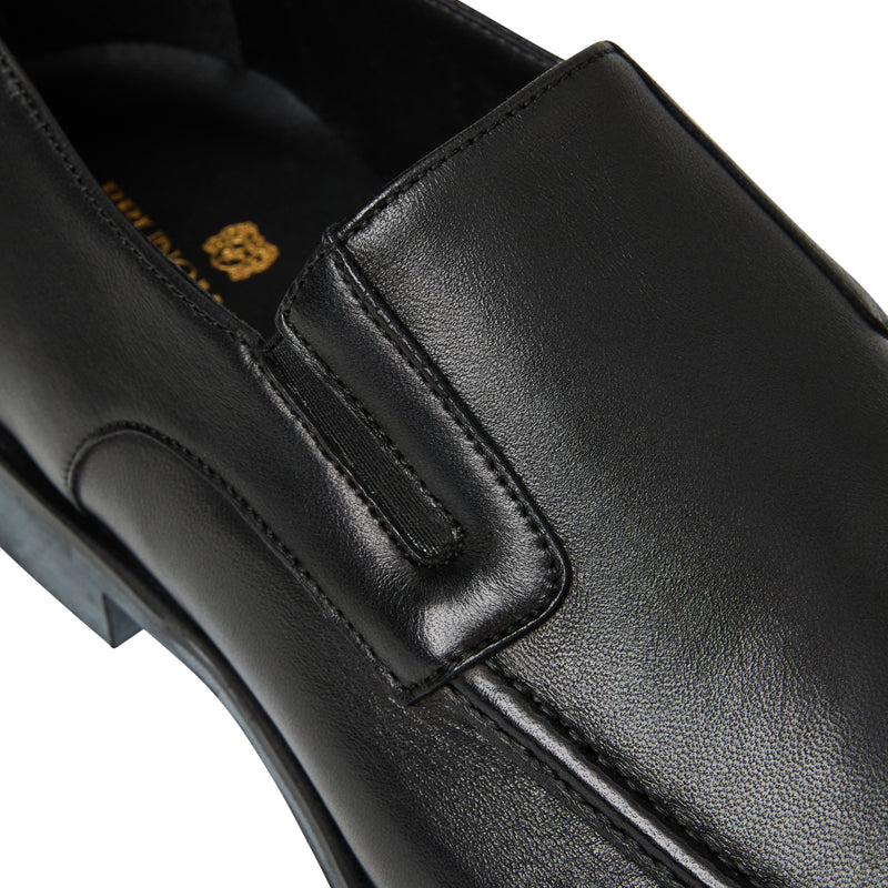 Raging Leather Slip-on - Black Leather