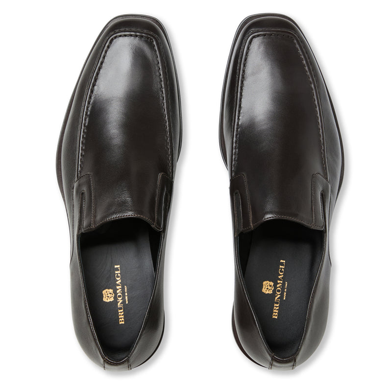 Raging Leather Slip-on - Dark Brown Leather